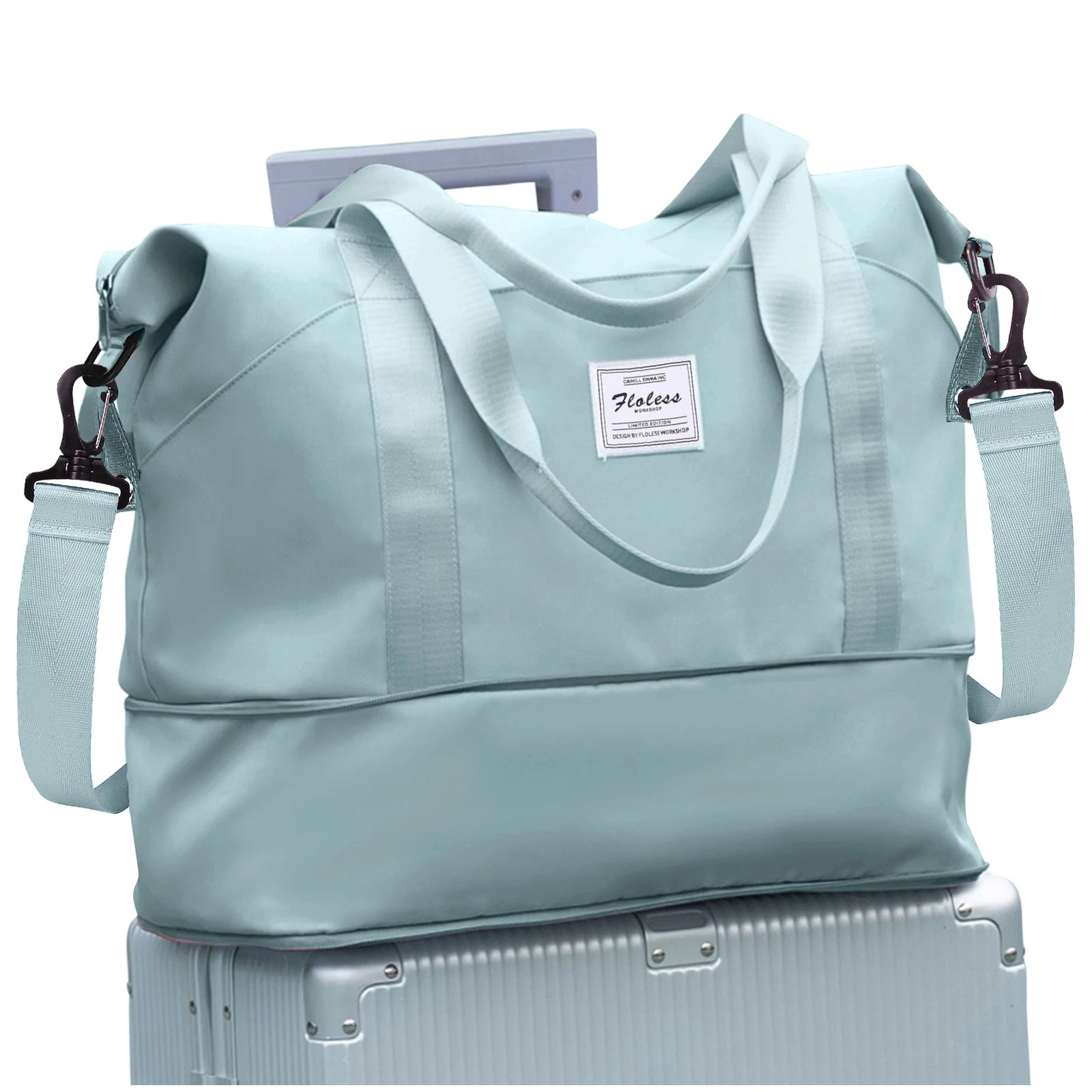 Expandable Travel Bag for Ryanair Easyjet, Hand Luggage Sport Bag Gym Bag, Large Capacity Foldable Travel Duffel Bag Weekend Bag