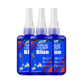 50ml Thread Locking Agent, Medium Strength Blue Anaerobic Adhesive for Fixing Screws and Nuts, Anti-Loosening, Anti-Corrosion, Oil Resistant, Blue Loctite