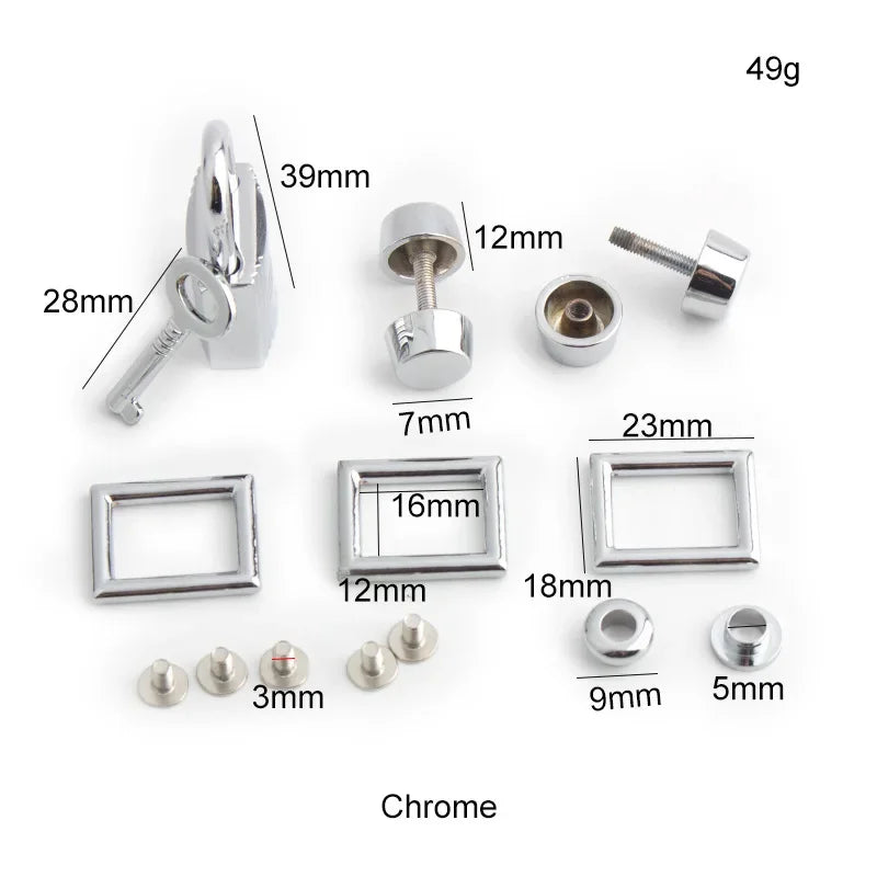 Fashion Metal Bag Locks Clasp Bag Lcok Set For Handbags Purse Tote Closures Snap Clasps DIY Craft Hardware Case Bag Accessories