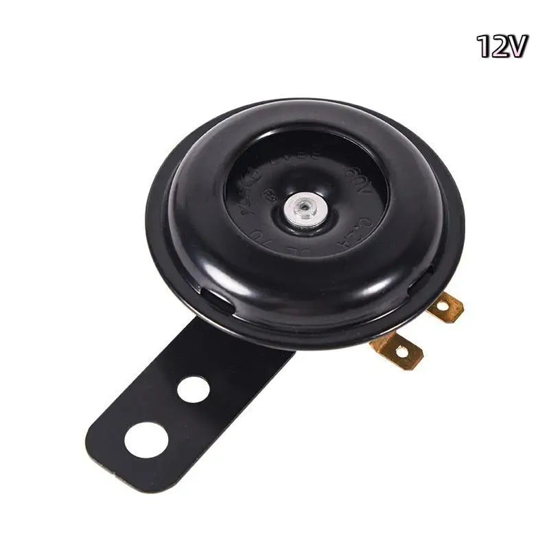 New Motorcycle Horn 12V 48V 60V Universal Waterproof Electric Horn Moto Bike Motor ScooterSuper Loud Round Speaker