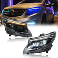 Headlight Assembly For 2016-2017 2018 2019 2020-2025 Mercedes Benz Vito W447 Startup METRIS with Startup Animation，headlight