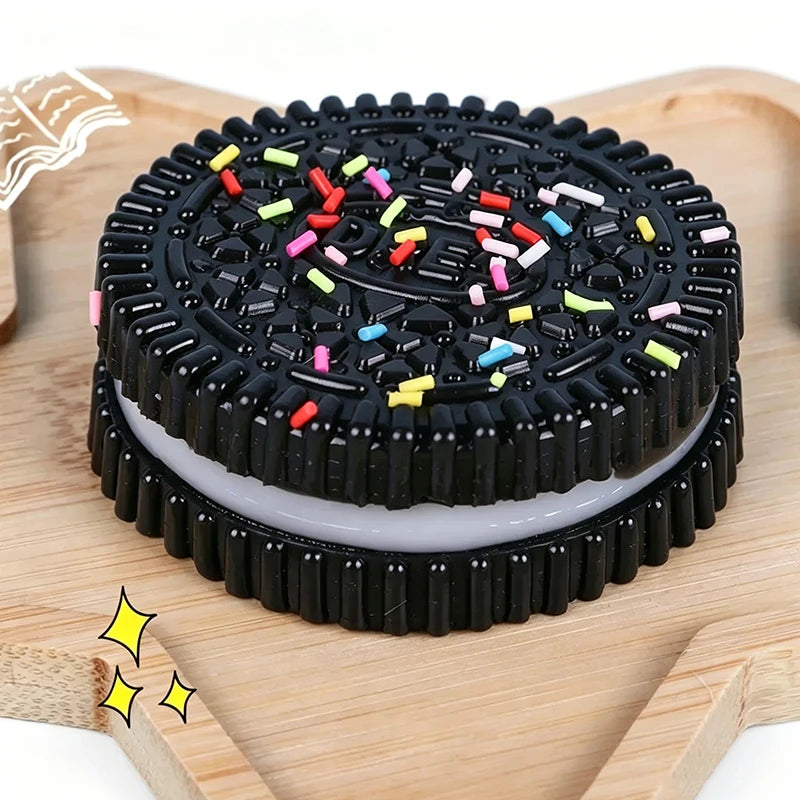 Squishy Simulation Oreo Stress Ball Squeeze Toys Creative Cookie Super Soft Fidget Toy ASMR Sensory Anti Stress Toys for Adults