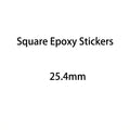 50/100/200/500pcs 3D Clear Epoxy Stickers Round Square Heart Oval Dome Adhesive Stickers Domed Cups for DIY Jewelry Making