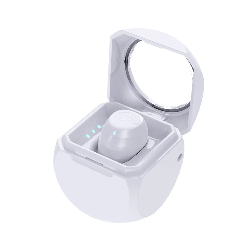 Q1 Invisible Earphones Mini Headphones Bluetooth-Compatible Wireless Stereo Semi-In-Ear Earbuds Noise Reduction Single Earphone