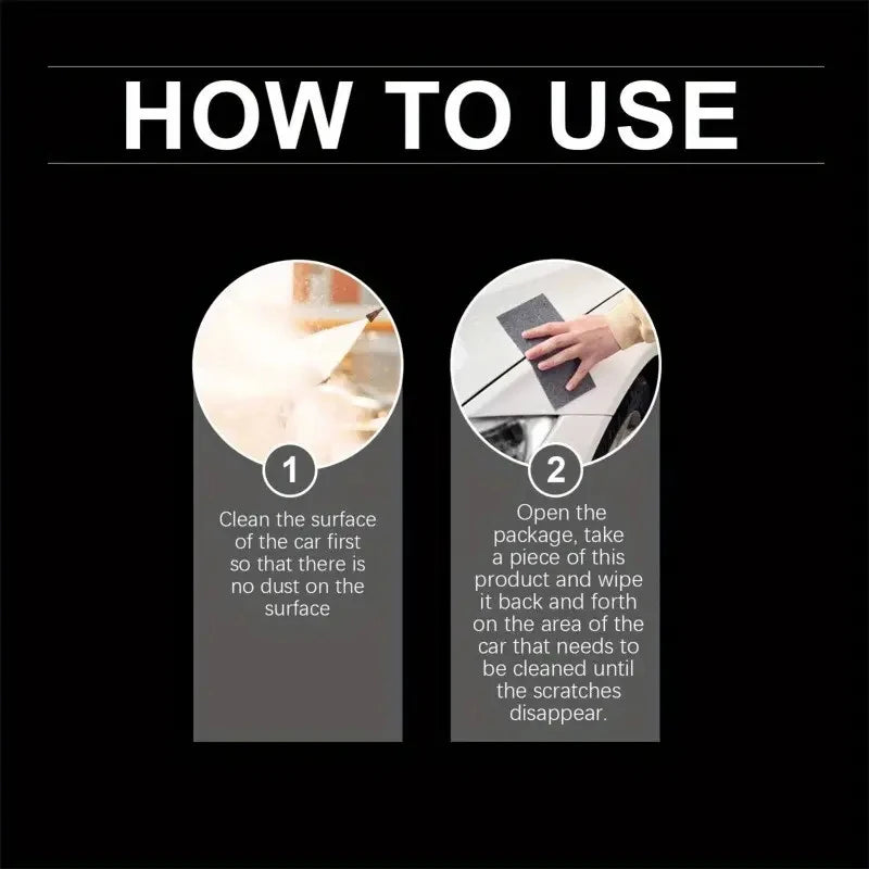 Universal Nano Sparkle Anti-Scratch Car Polishing Cloth Metal Surface Instant Scratch Repair Smart Cleaning Cloth for Cars