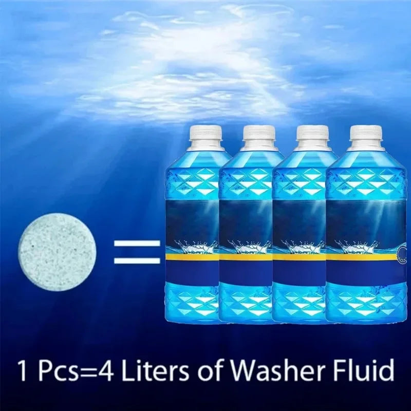 Car Windshield Glass Concentrated Washer Tablets Car Effervescent Washer Fluid Wiper Glass Solid Cleaning Tablets for Car Window