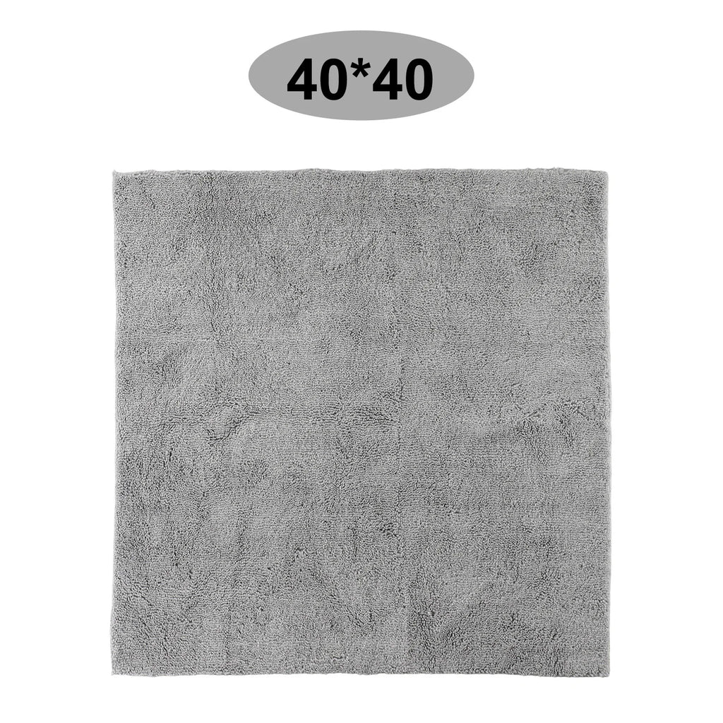 Washing Cleaning Towel 40X40CM Super Absorbent Microfiber Car Detailing Ultra Soft Edgeless Grey New Hot Sale Useful