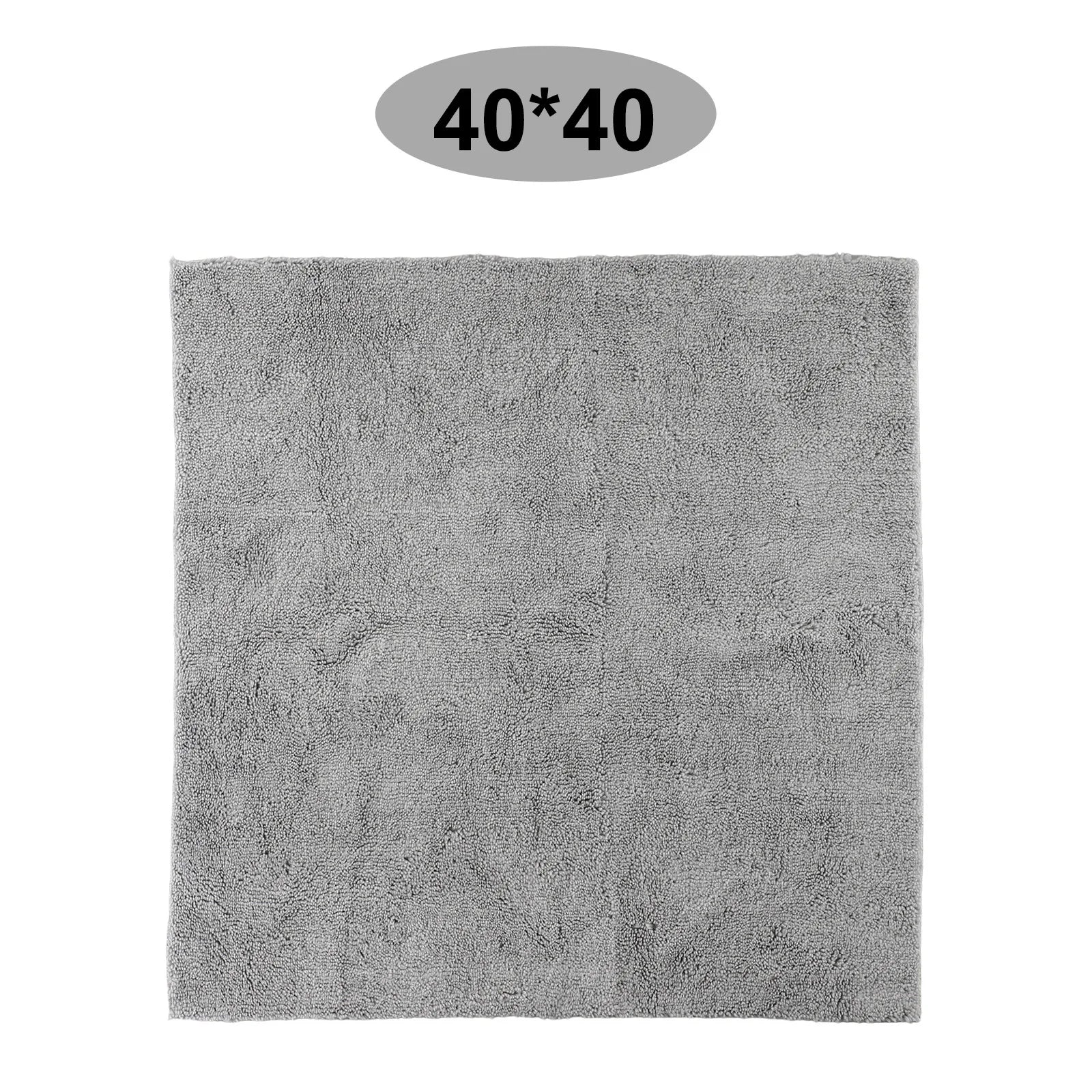 Washing Cleaning Towel 40X40CM Super Absorbent Microfiber Car Detailing Ultra Soft Edgeless Grey New Hot Sale Useful