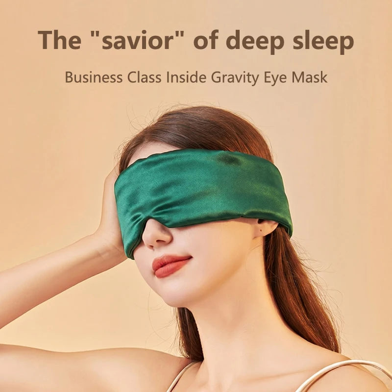 Sleep Eye Mask Sleep Ice Silk Breathable Relieve Fatigue Warm Cool Double-sided Full Coverage Blackout Noise Reduction Eye Mask