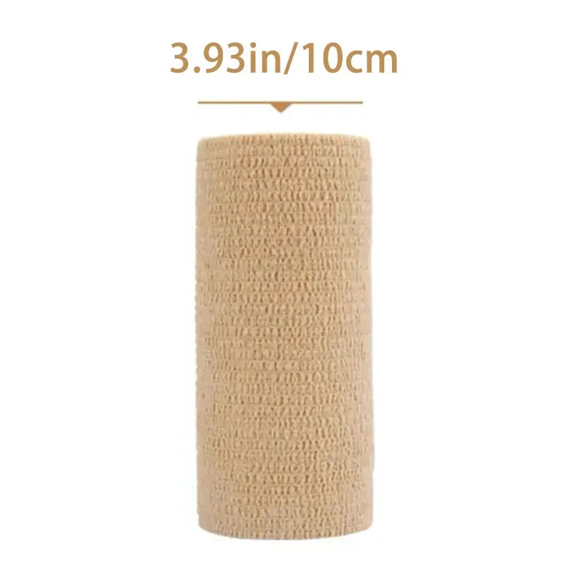 1/10 Rolls  Adhesive Bandage Elastic Breathable Sports Self Adhesive Tape Beige Wrap Finger Tape For Wrist Ankle