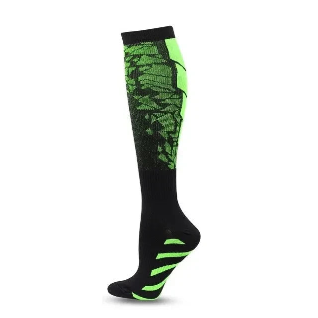 Running Compression Socks Football Hiking Golf Gym 20-30mmhg Gradual Change Nylon Sports Socks Diabetes Pregnancy Varicose Veins