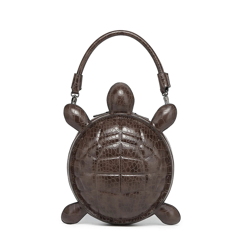 2026 New Creative and Personalized Turtle Shaped Handbag, 3D Stereoscopic Funny Alien Bag, Retro Portable Wallet