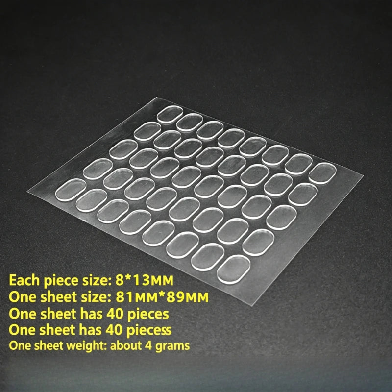 Removable Double Sided Gel Glue Pads Clear Sticky Glue for Plastic Surfaces Action Figures Posters Wall Hanging Dots