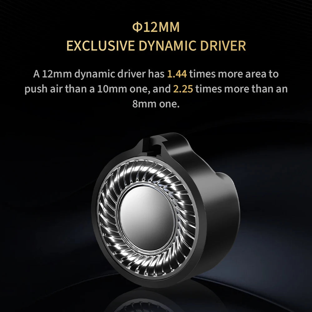 HiBy Project Ace Mg-Alloy Be-plated Dynamic Driver HIFI Earphone In-ear Earphone IEM 0.78mm Wired Earbuds with 3.5/4.4mm Plug