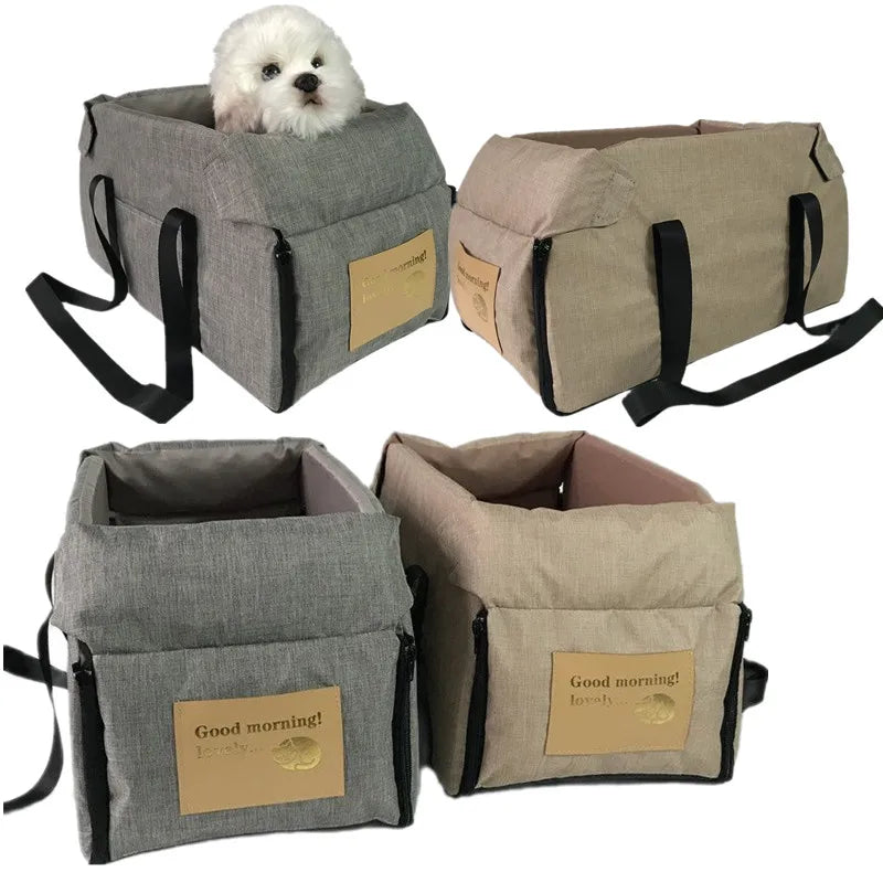Portable Car Safety Pet Seat For Medium/Small Dogs Cat Travel Central Control Cat Dog Bed Transport Dog Carrier Protector Dog Ba