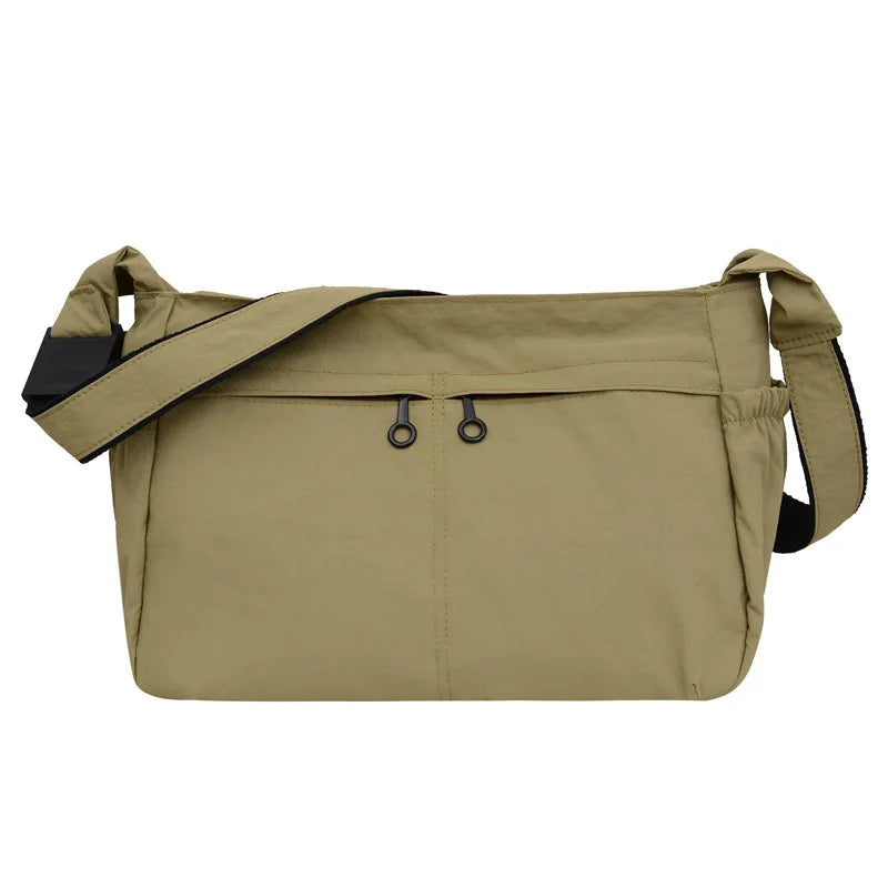 Waterproof Nylon Cloth Bag Large Capacity Tote Bag Fashion New Casual Sports Wind Single Shoulder Crossbody Bag Bag