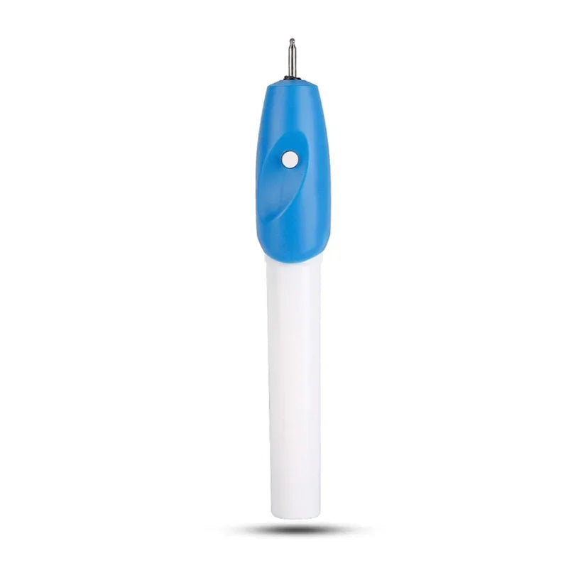 1PC Electric Lettering Pen, Cordless Handheld Carving DIY Automatic Engraving for Glass Metal Plastic Leather