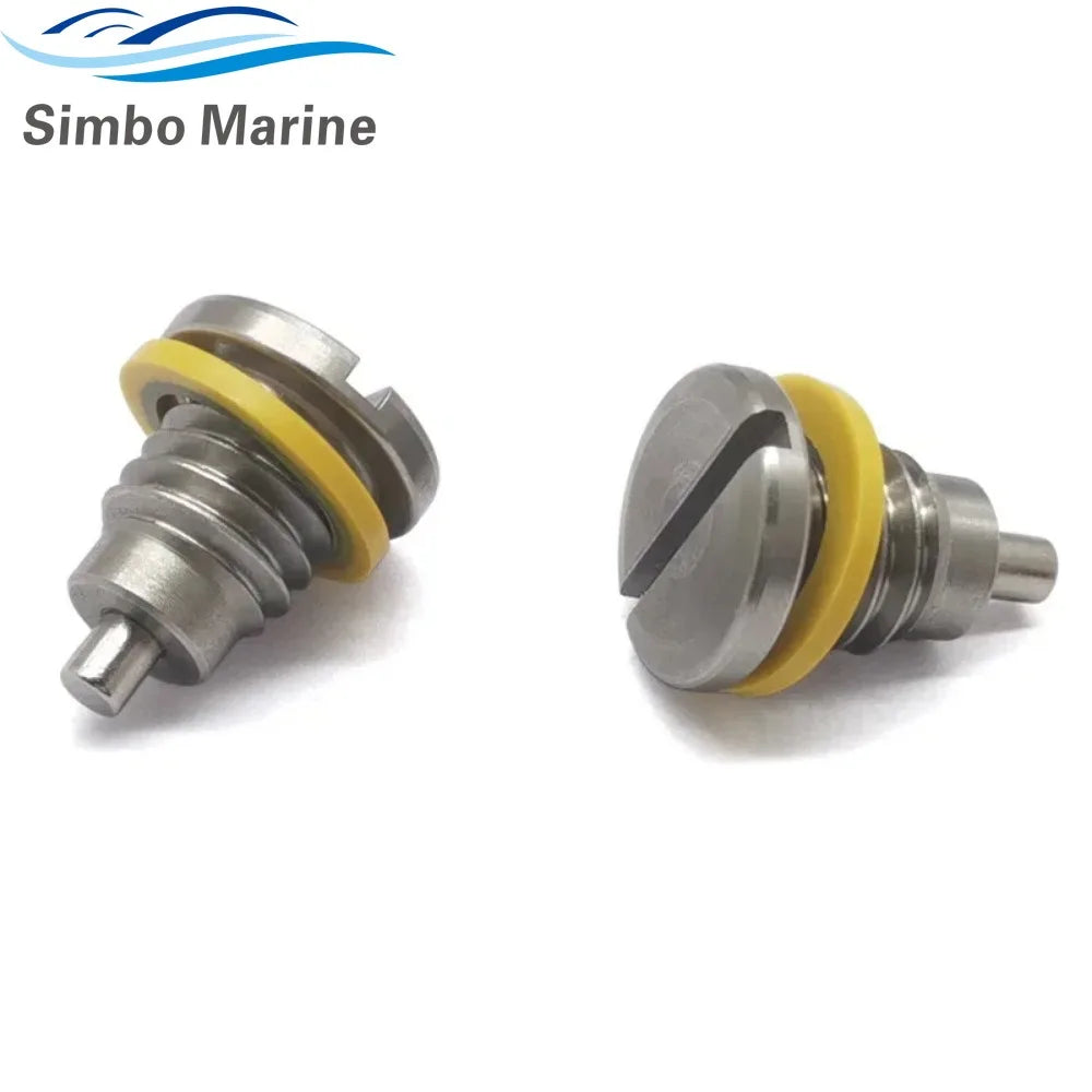 2 Pcs Magnetic Drain Screw and Gasket Set For Mercruiser Stern Drive Alpha Gen 1 2 R MR TR TRS 22-8M0058389 22-67892A06