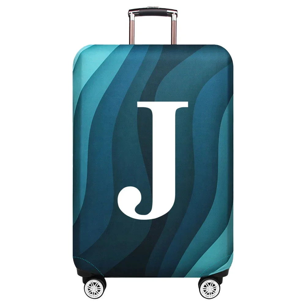 Luggage Cover Travel Suitcase Protective Cover White Series Dust-Proof Stretch Fabric for 18-32inch Baggage Case