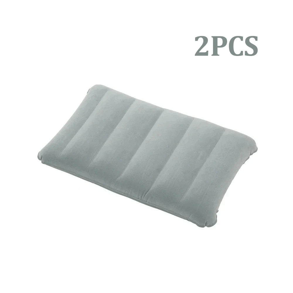 47x30cm Air Cushion Pillows Outdoor Camping Sleep Cushion Folding Square lnflatable Pillows Travel Backrest Plane Head Rest Big