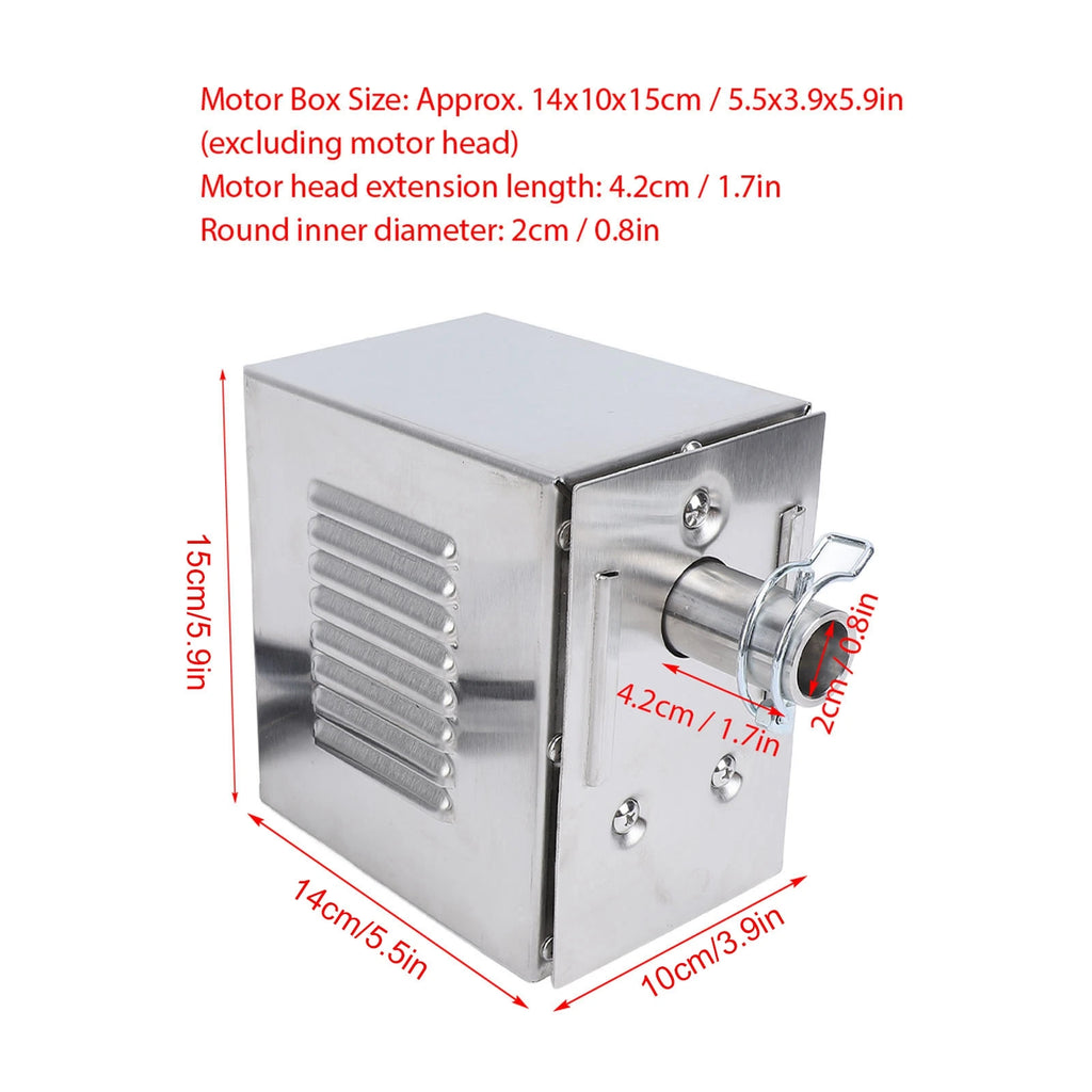 45W Grill Electric Replacement Rotisserie Motor Stainless Steel Barbecue Motor for Pig Goat Chicken Rotisserie Roaster