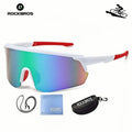 ROCKBROS New Large Lens Riding Windproof Sunglasses, Mountain Bike Glasses, Hiking Camping Fishing Mountaineering UV400 Goggles