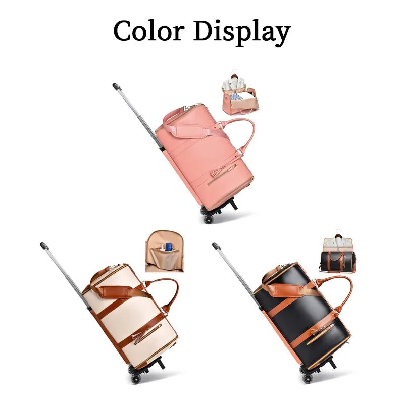 New Large Travel Foldable Handbag for Women - Multi-functional Suitcase, Overnight Packing Bag