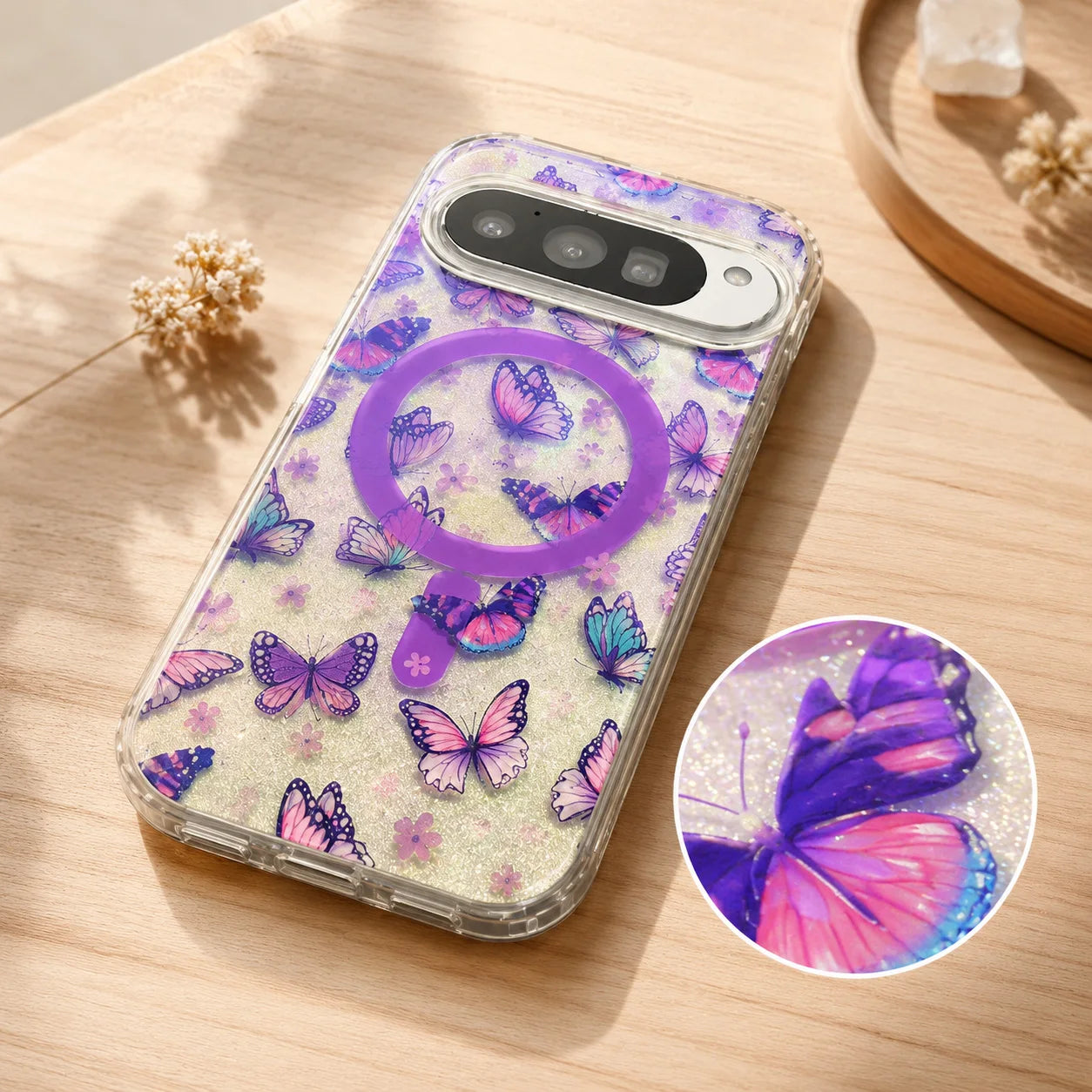 For Google Pixel 11 11 Pro XL 9 Pro XL 9A 9 Pro XL10 Pro XL 10A 10 Pro Transparent Blue Light IMD Anti Drop Airbag Phone Case