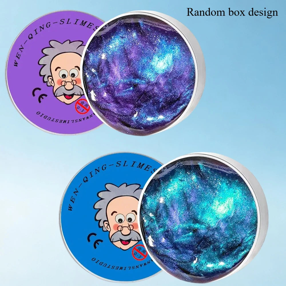 New Stress Relief Toys Old Man Liquid Squishy Transparent Crystal Slime Fluffy Foam Putty Kids Safe Bouncy Stretchy Color Slime