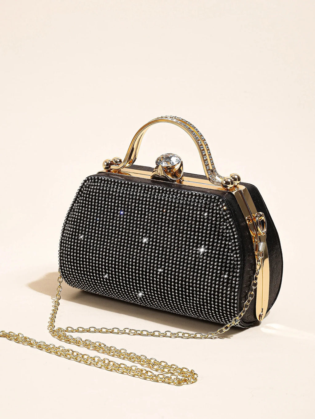 1 PC Glitter Women's Evening Bags Formal Party Clutches, Elegant Sparkling Crystal Clutch Purses Bride and Bridesmaid Handbag fo