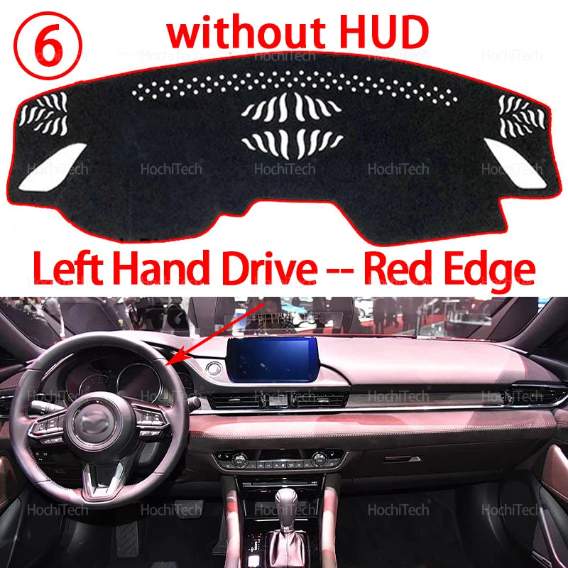 For Mazda 6 Mazda6 2016 2017 2018 GL Atenza Dashboard Cover Pad Car Liner Anti-UV Mat Sunshade Dashmat Carpet Dash