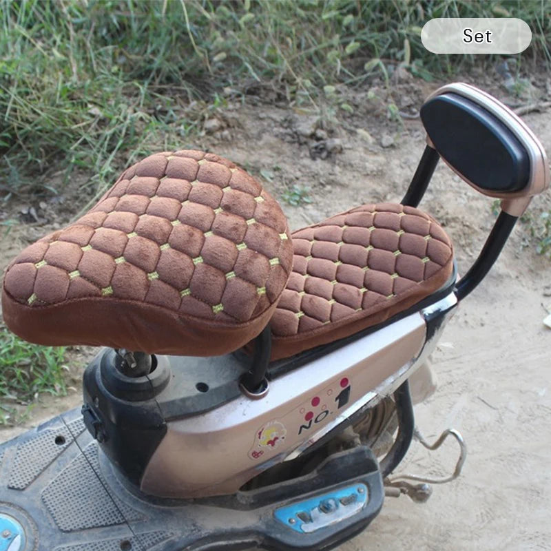 Electric Bicycle Seat Cover Battery Car Bicycle Universal Seat Cover Comfortable Thickening Cover
