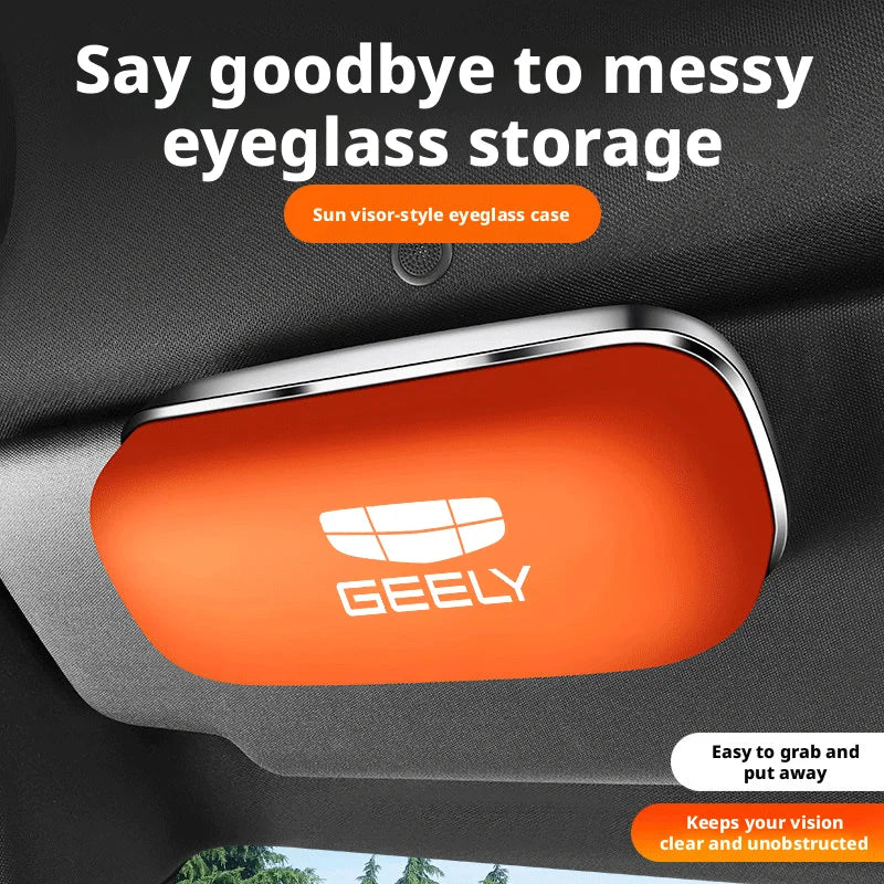 Suitable for Geely Car Glasses Case Dihao Xingrui Boyue L Galaxy Starship 7 Star Wishes Sunglasses Case Car Glasses Clip Storage