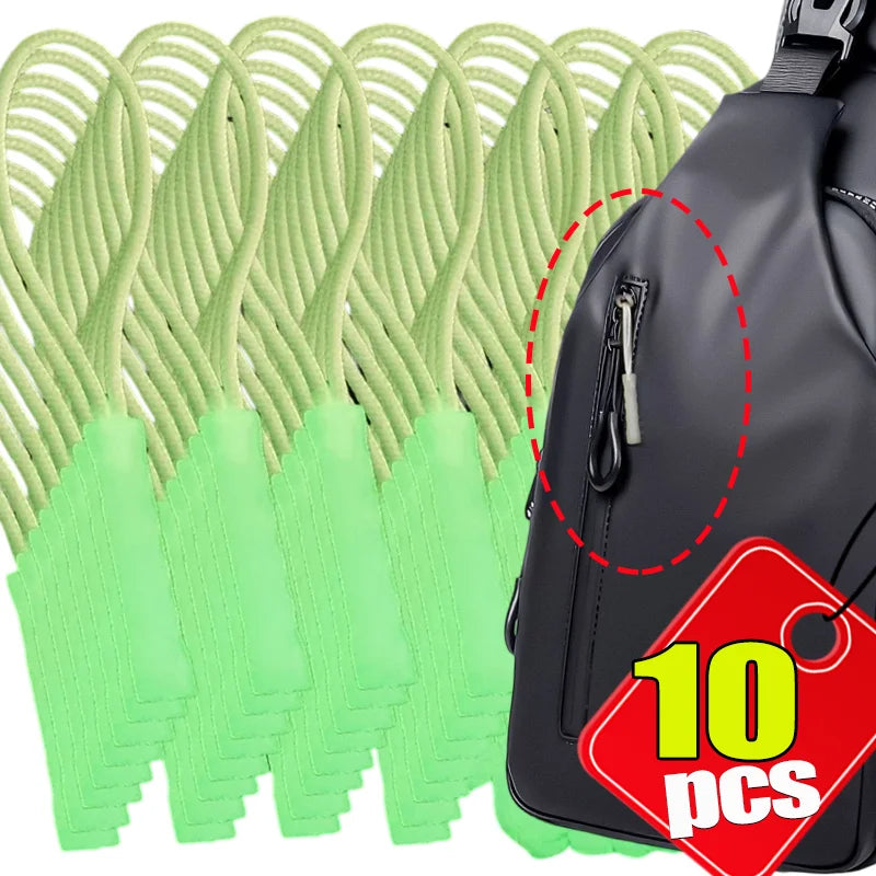 Glow in The Dark Zipper Pull Luminous Backpack Accessory for Camping Hiking Night Visibility Easy Install No Tools Waterproof