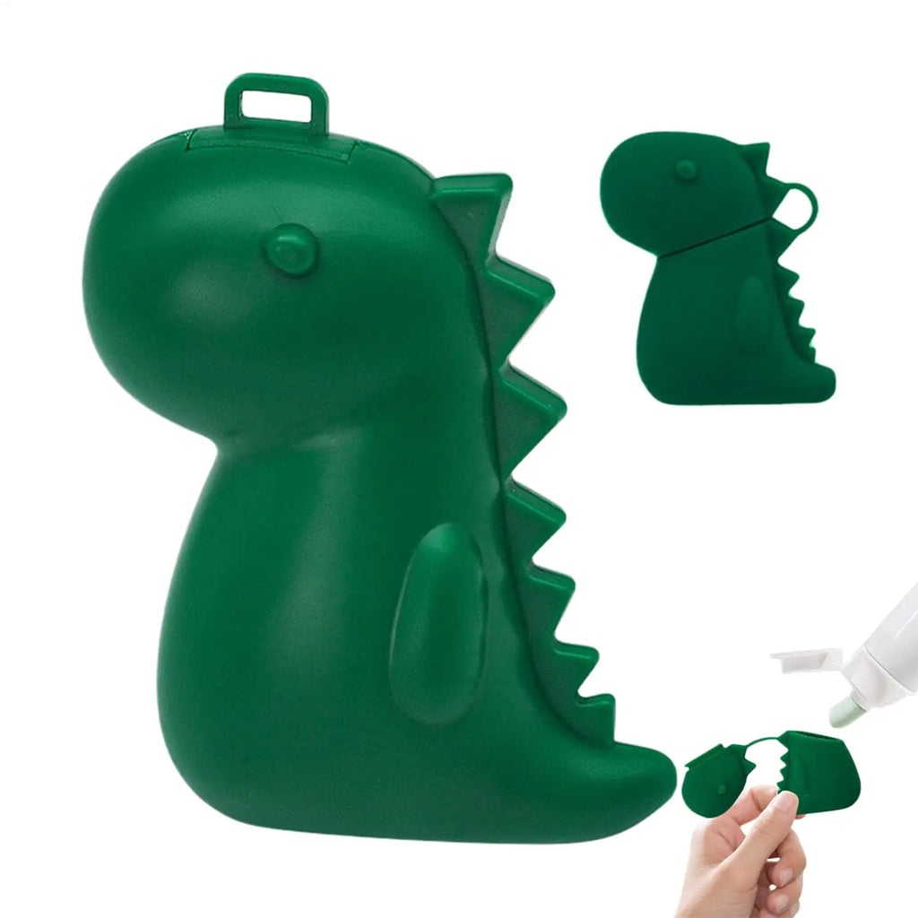 Cute Dinosaur Toothbrush Holder Portable Silicone Travel Case Cover Protector for Bathroom Cruise Home Sink Restroom Accessories