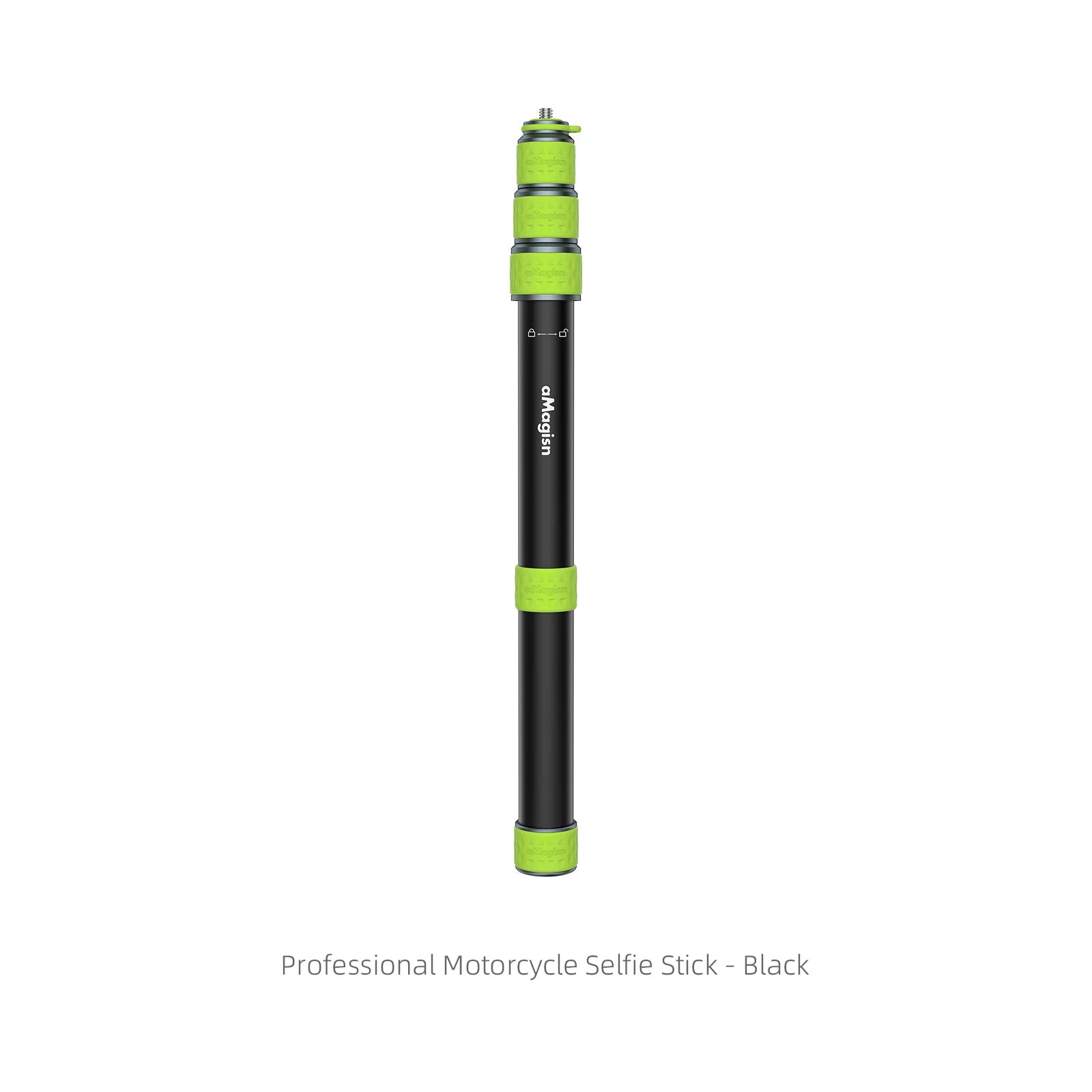 aMagisn Professional Motorcycle Selfie Stick 34-110cm Metal Pole 1/4Thread Trekking Pole Convertible Fits GoPro / DJI / Insta360