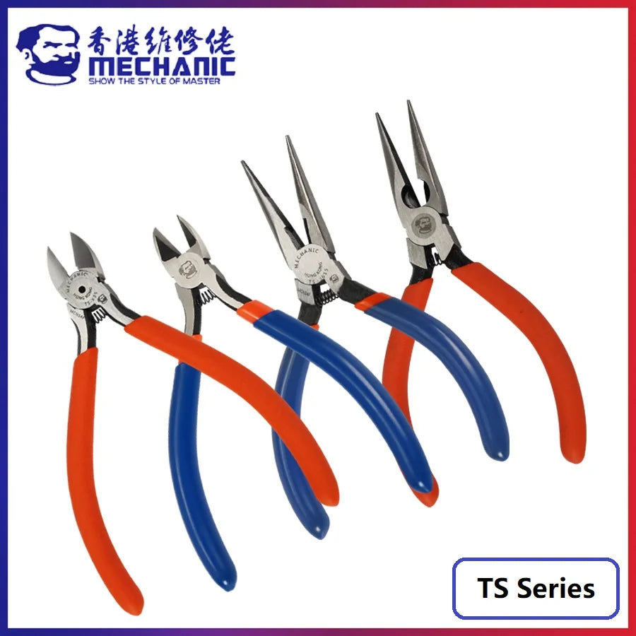 MECHANIC TS Series Diagonal Nose Industrial Grade Precision Pliers Wire Cutter Hardness Fly Wire Cutting Durable Repair Tools