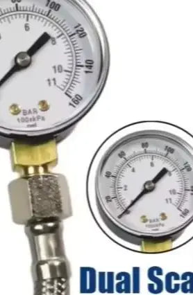 Tap Water Pressure Test Kit - Water Meter, Faucet, Water Heater, Piping 0-11 Bar 0-160 Psi Pressure Test