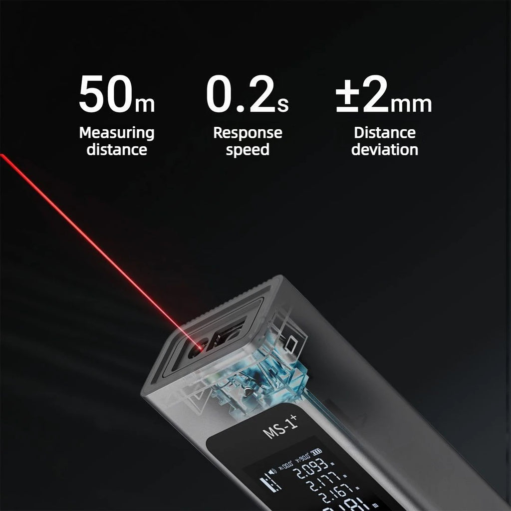 ProTap 60M Mini Smart Laser Distance Meter Measure Infrared Rangefinder USB Charging Portable Handheld Laser Range Finder Tools