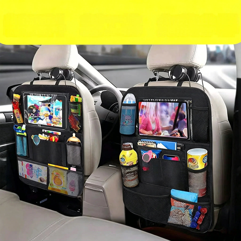 Back Seat Car Storage Box, Car Rear Seat, Car Seat Storage Box, Car Storage Bag, Car Seat Kick-Protection Cover Storage Bag