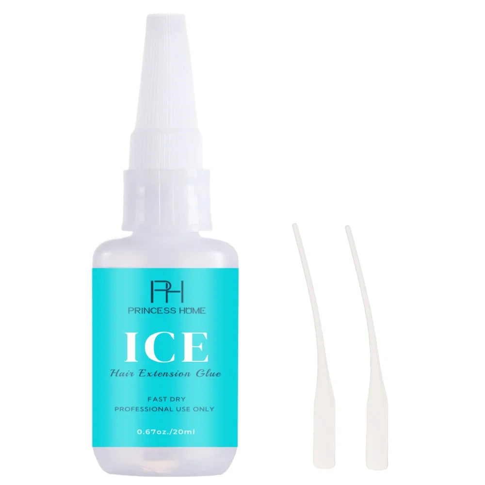 Ice Hair Extension Glue Gel Kit for Cold Bonding Hair Extension Custom Logo Four Bottle Bond Glue Adhesive and Remover Kit