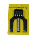 Digital Height Meter Electronic Height Depth Gauge Digital Display Woodworking Ruler Measure Tool 0‑80mm Magnetic Depth Gage