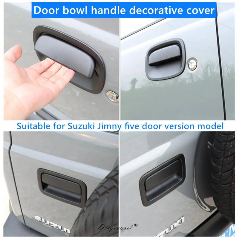 10-Piece Set of Door Bowl Handle Decorative Cover Decorative Stickers Suitable for 2023+JB64W Suzuki Jimny Five-Door Model