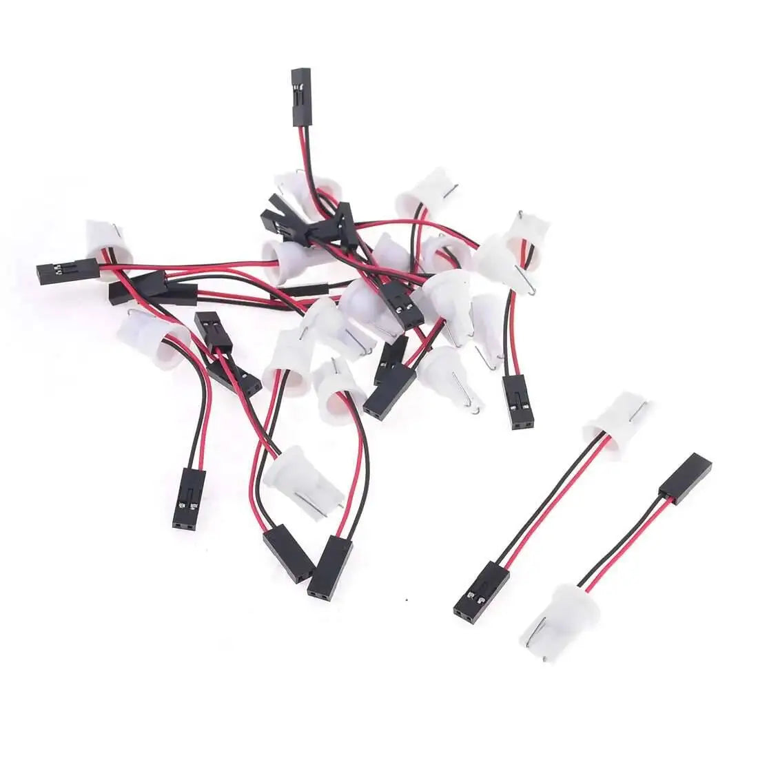 U DC 12V 194 168 Socket Car Auto T10 W5W LED Bulb Light Wire Harness Adapter 10Pcs 20Pcs 50Pcs