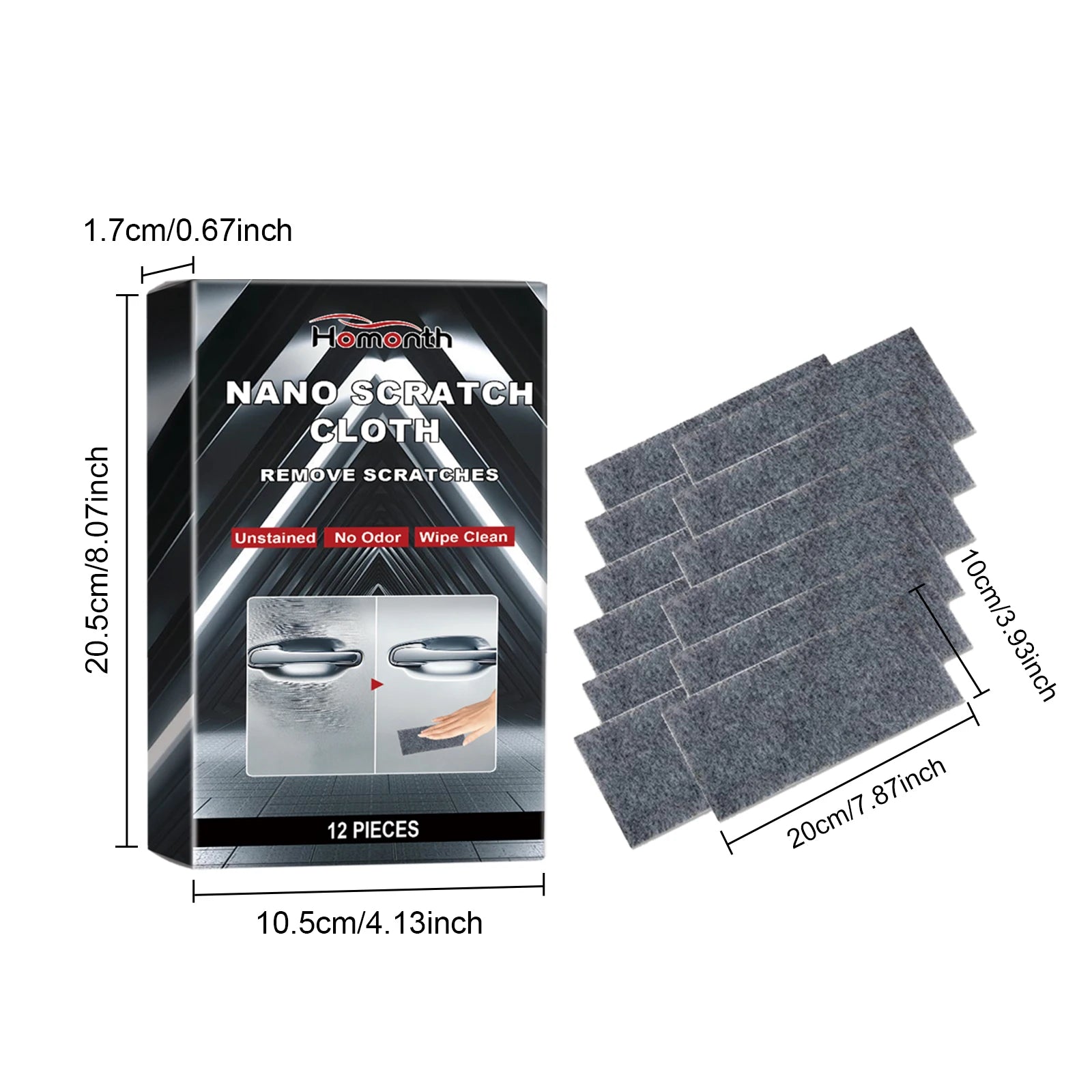 Car Scratches Nano Cloth Car Nano Sparkle Cloth Easily Repair Paint Scratches Car Polishing Cleaning Cloth Car Maintenance