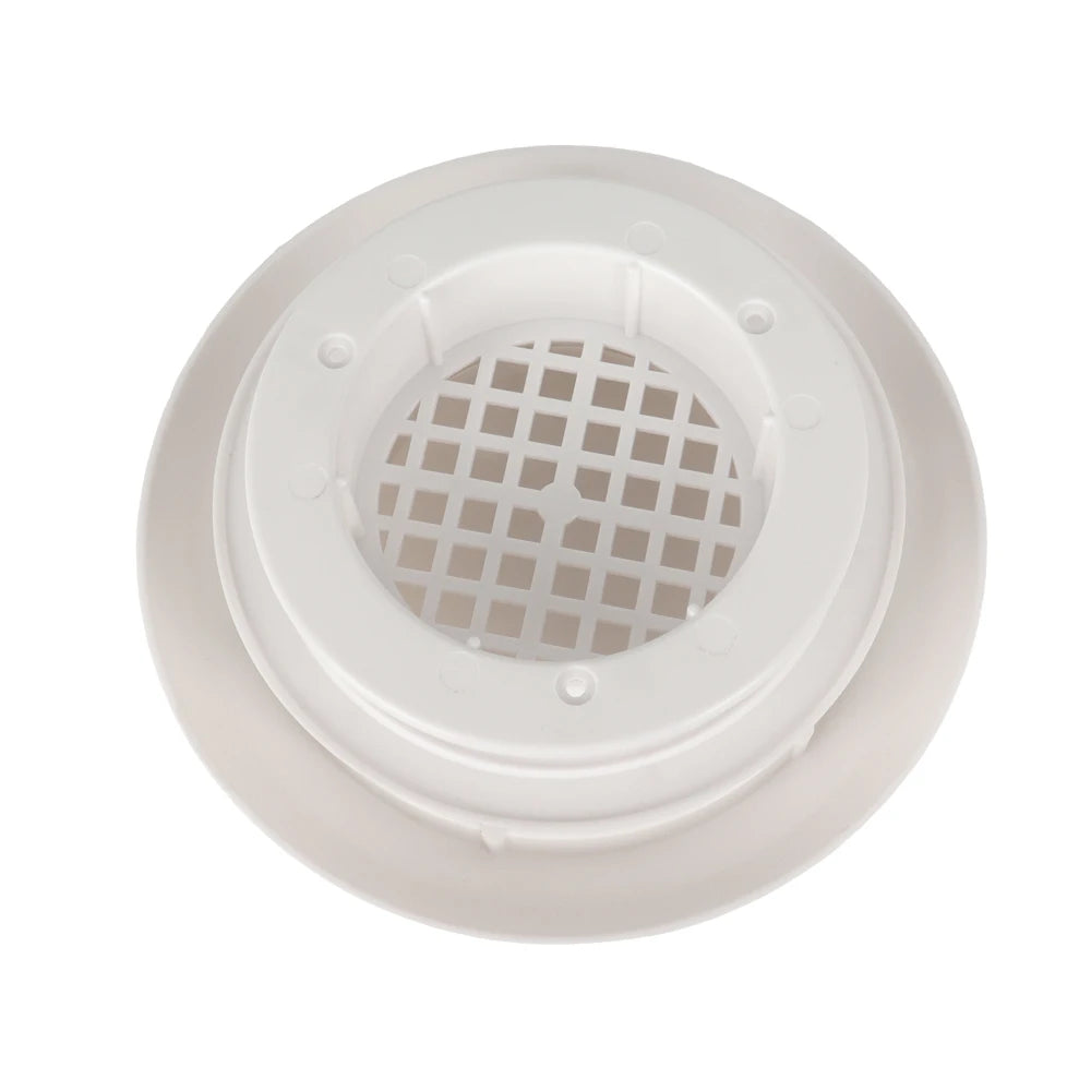 1pc Caravan White Plastic Circular Mushroom Roof Vent Round - Motorhome Camper Dome Diameter 180mm No Fixing Screws Provided