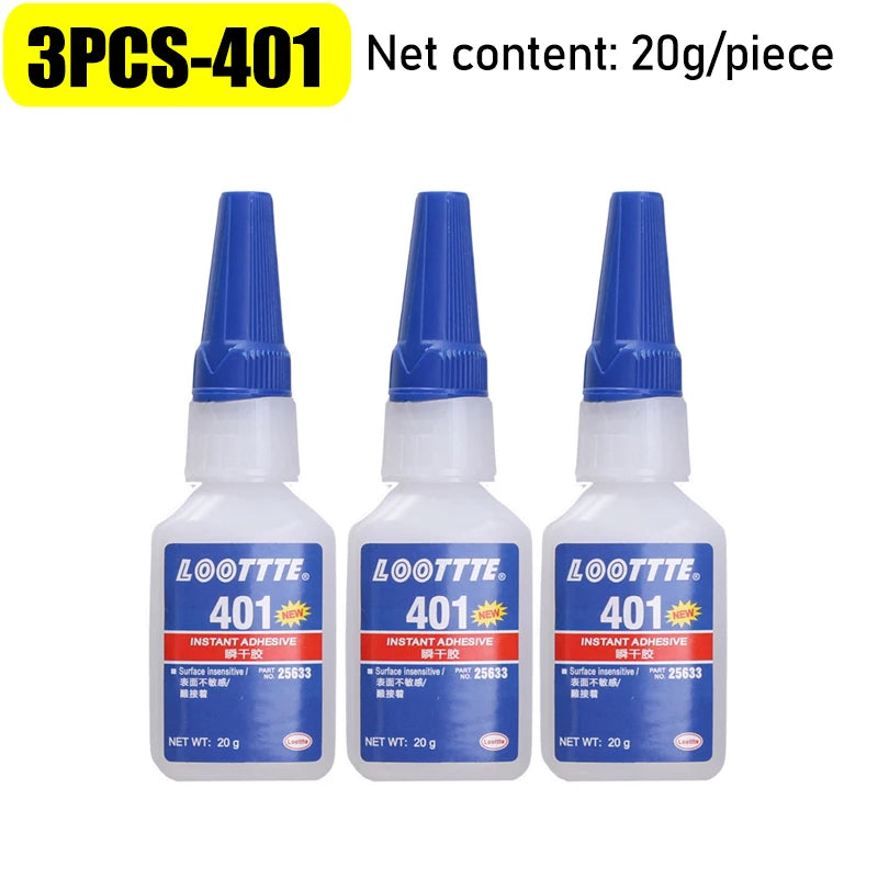 10/1pc 495/401/406 Strong Glue Quick Drying Instant Liquid Glue High Temperature Resistant Adhesive for Metal Plastic Wooden