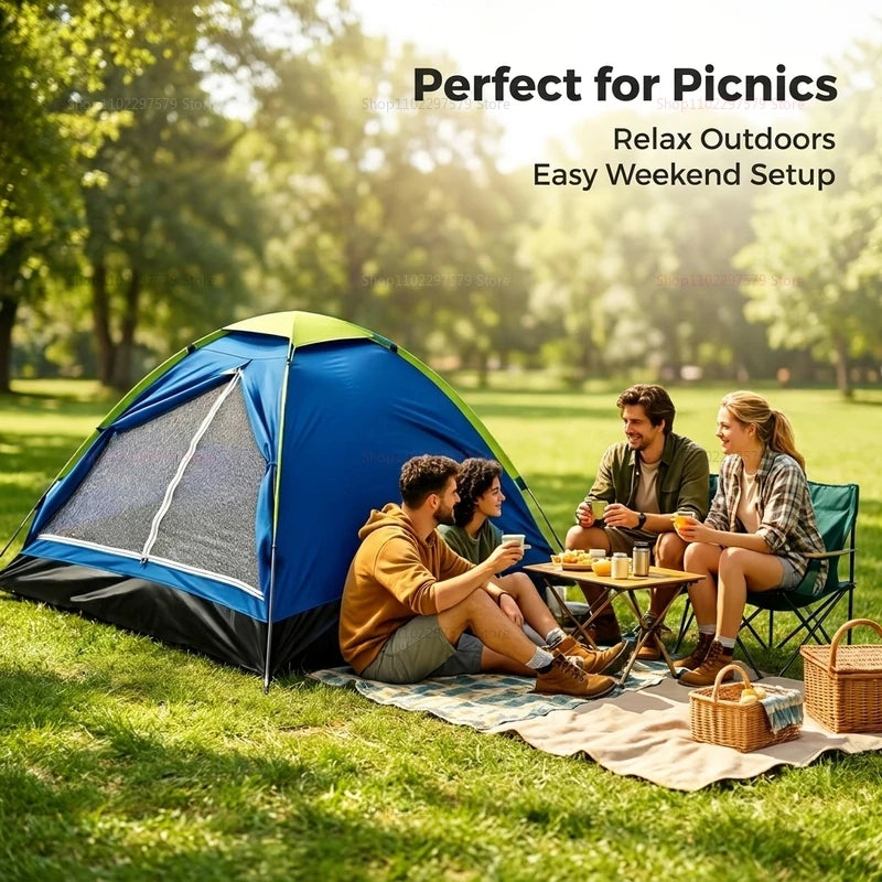 Ultralight Camping Tent for Hiking Shelter 2 Person Dual-layer Door Weatherproof Backpacking Equipment—Ideal for Adventures