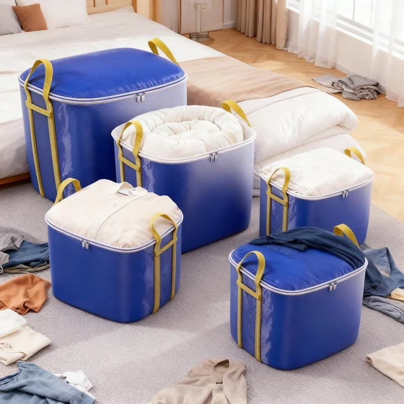 Extra Large Capacity Woven Storage Bags - Durable Heavy-Duty Organizers for Clothes, Quilts, Bedding,Shipping & Relocation Needs