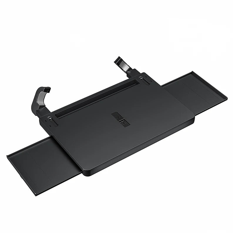 Carbon Fiber Design Auto Steering Wheel Tray Multipurpose Adjustable Car Table with Drawer and Anti-Slip Protective Adhesive